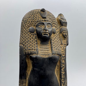 Ancient Egyptian Art Pharaoh Statue Museum Replica Decor Egypt Sculpture Black Stone Replica
