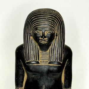 Handmade Stone Queen Hatshepsut Statue: Egyptian Home Decor
