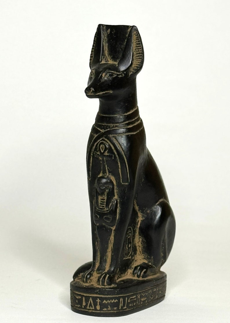 Egyptian Anubis God Statue: Handmade Black Stone Decor Dog Gifts - Etsy