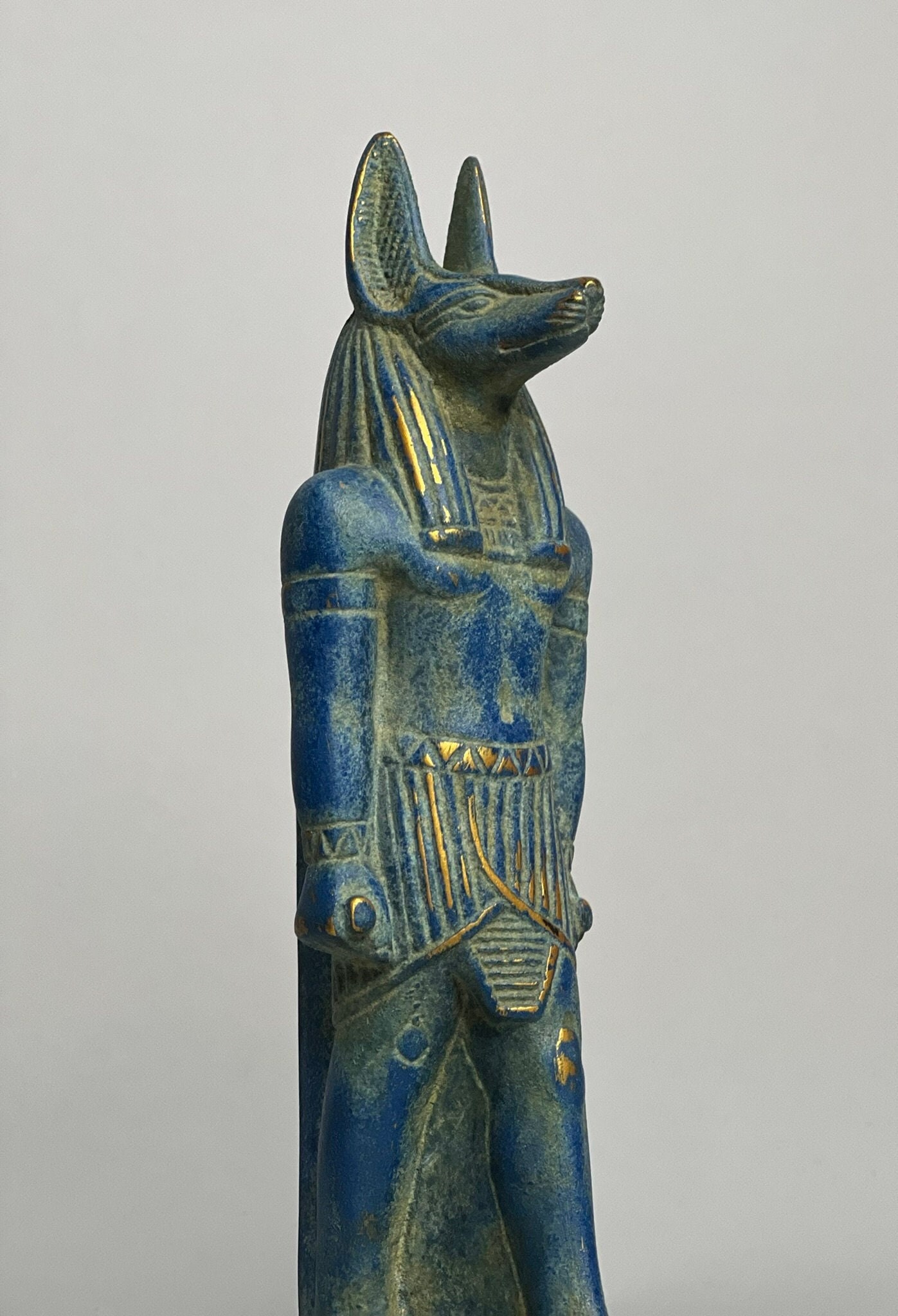 Anubis God of Death, Egyptian Pharaonic, Anubi Statue Hieroglyphs ...