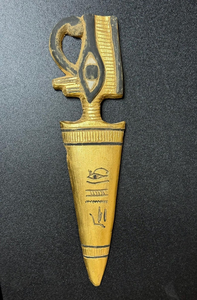 Egyptian Collectible Dagger Statue – Eye of Horus Sculpture Stone ...