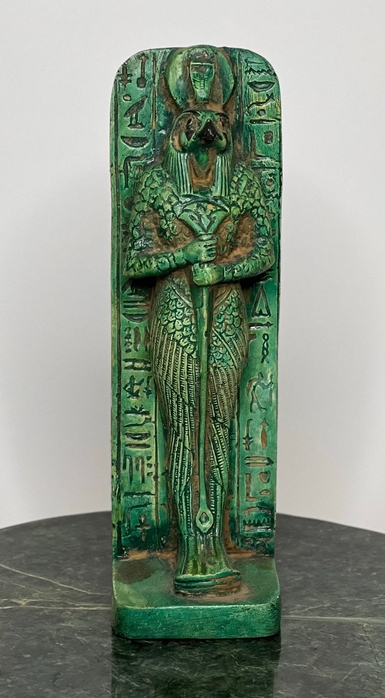 Egyptian Statue Sekhmet Antique Goddess Hieroglyphic Pharaonic Etsy