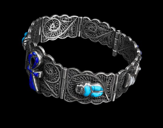Jewelry Unique Egyptian Bracelet, Pharaonic Acces… - image 7