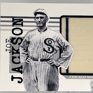 Shoeless Joe Jackson Chicago White Sox Custom Patch Card