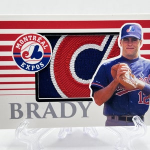 Tom Brady Custom Patch Jersey Card Montreal Expos New England Patriots Art Card