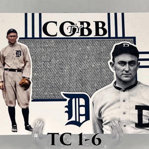 Ty Cobb Detroit Tigers Custom Patch Art Card