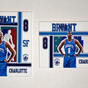 Kobe Bryant "What If" Charlotte Hornets Custom Patch Art Card