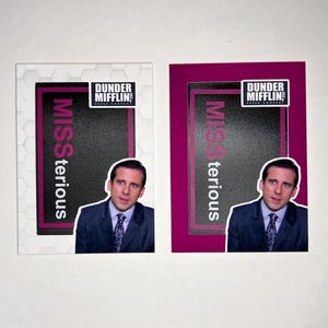 Michael Scott Custom Patch Card Missterious The Office Dunder Mifflin Clothing Patch Michael wears womens' suit