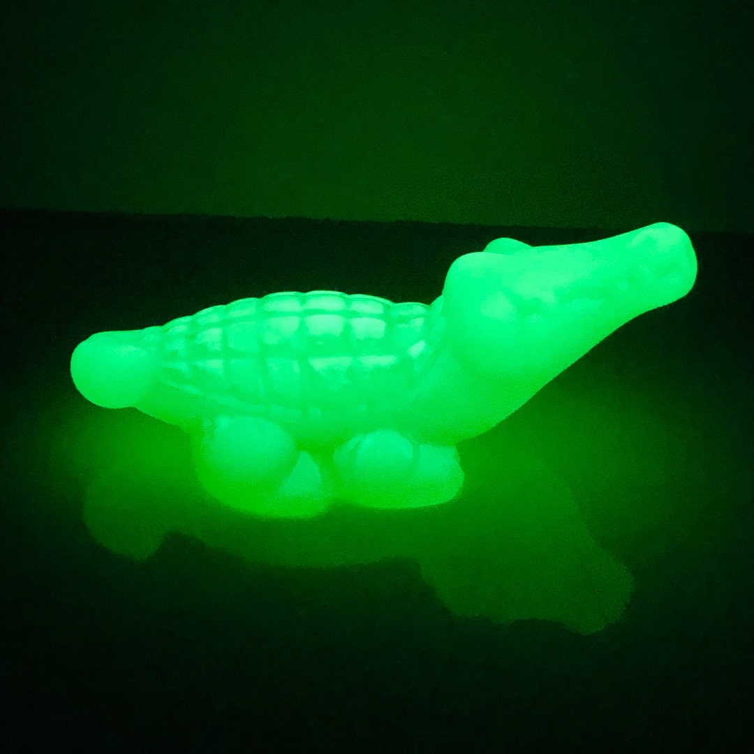 Alligator Glow in the Dark Little Glow Figurine - Etsy