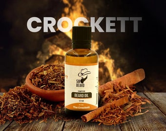 Sweet Tobacco and Smoke Beard Oil - The Crockett, Organic Beard Oil