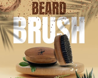 Black Walnut Wooden Beard Brush