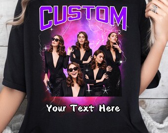 Comfort Colors Custom Photo T-Shirt, Bootleg Style