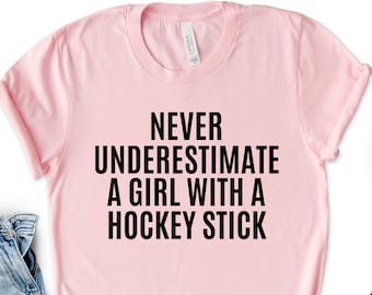 Girl Hockey Player T-Shirt, Hockey Lover Gift