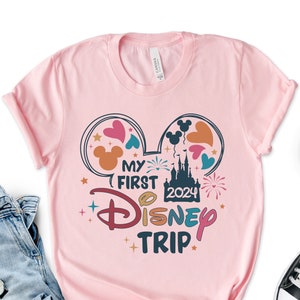 My First Disney Trip 2024 Shirt, Disneyland My First Trip Shirt, 2024 Disneyland Vacation Shirt, Disneyland Shirt,My First Disney Trip Shirt