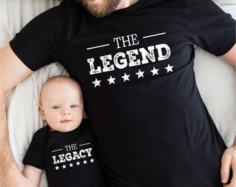 Legend and Legacy Matching Dad and Baby Outfit, Father's Day Gift