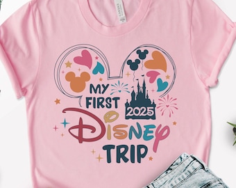 My First Disney Trip 2025 Shirt, Disneyland My First Trip Shirt, 2025 Disneyland Vacation Shirt, Disneyland Shirt,My First Disney Trip Shirt