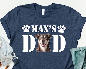 Camiseta personalizada para papás de perros, regalo con foto personalizada