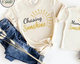 Mommy and Me Matching Shirts, Chasing Sunshine Outfit