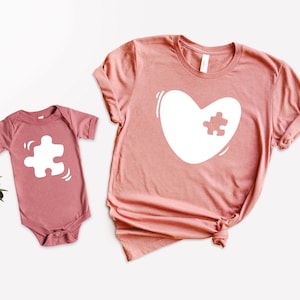 Mommy and Me Heart Matching Shirts, New Mom Gift