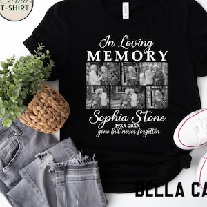Custom Memorial Photo Shirt, Remembrance RIP Tribute Tee