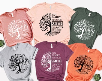 Custom Family Tree Reunion Shirt, Personalized Matching Tee