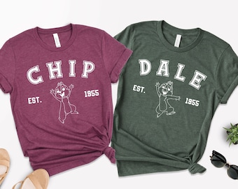 Chip and Dale Matching Shirts, Disney Family Vacation Tees