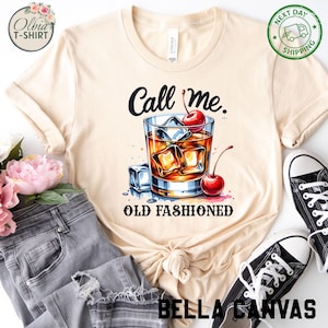 Call Me Old Fashioned T-Shirt – Bourbon Whiskey Cocktail Graphic Tee