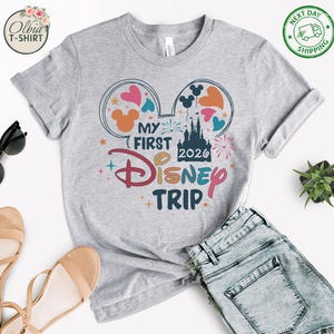 Camiseta "Mi primer viaje a Disney 2026", camiseta de vacaciones en Disneyland imagen 3