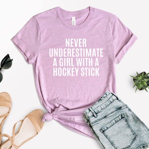 Girl Hockey Player T-Shirt, Hockey Lover Gift image 2