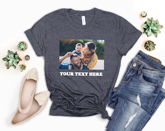 Custom Photo T-Shirt, Personalized Family Picture Tee