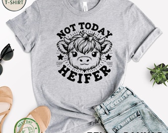 Funny Highland Cow Shirt – Sassy Heifer Graphic Tee
