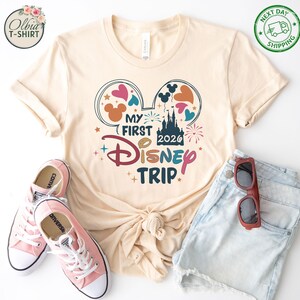 Camiseta "Mi primer viaje a Disney 2026", camiseta de vacaciones en Disneyland imagen 2