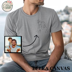 Custom Photo Shirt for Dad – Personalized Father’s Day Gift, Picture T-Shirt for Him, Custom Family Photo Tee, Birthday Gift for Dad