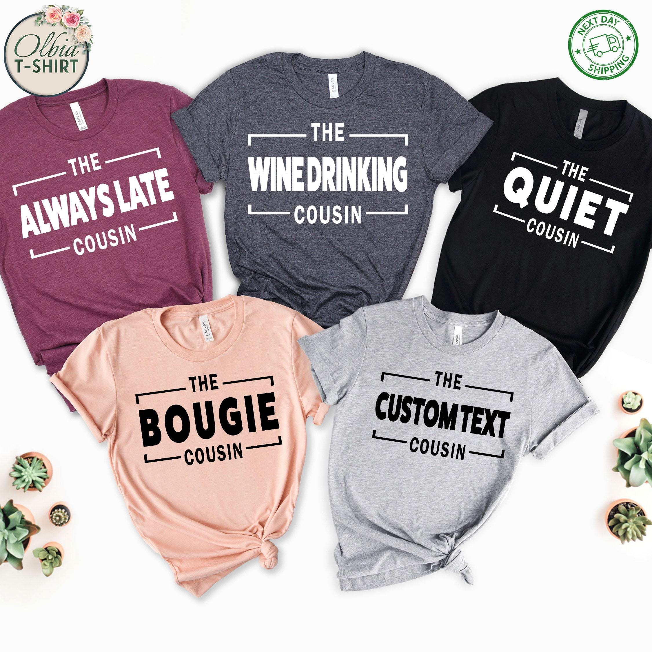 Custom Cousin Crew Shirt – Matching Cousins T-Shirt – Family Reunion Cousins Tee – Group Family Shirt – Cousins Vacation T-Shirts