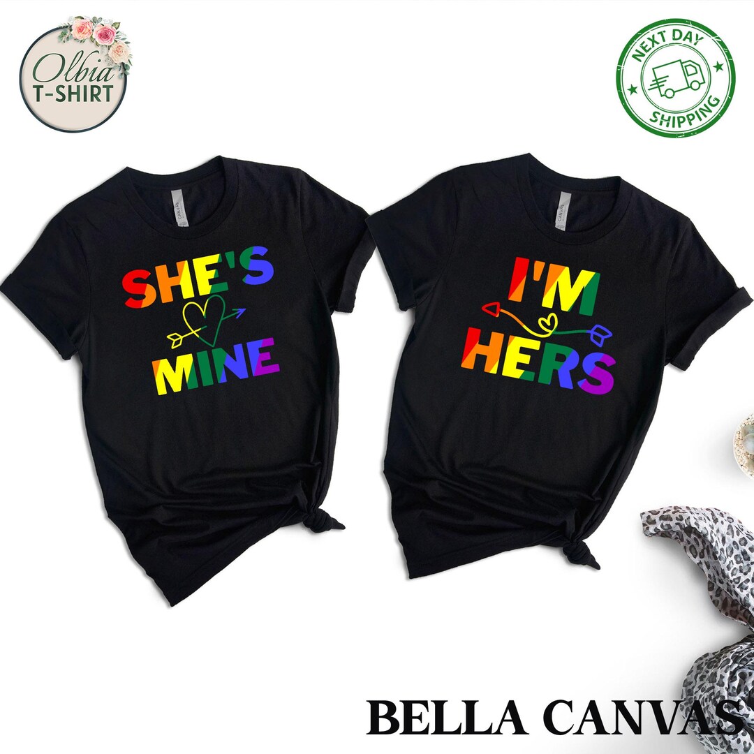 LGBT Pride Couple Shirts – Lesbian Matching Tee Set - Etsy