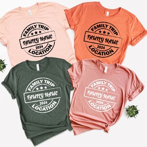 Custom Family Vacation 2024 T-Shirts, Matching Trip Tees