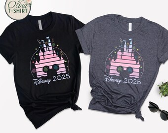 Disney Trip 2026 T-Shirts, Family Magic Castle Vacation Tees