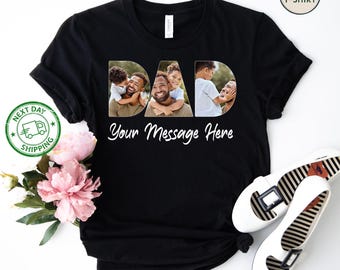 Personalized Photo Dad Shirt – Custom Father's Day Gift