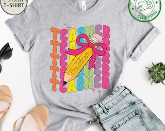Custom Teacher Shirt – Groovy Retro Personalized Tee