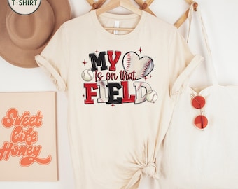 My Heart Is On That Field Shirt – Sports Mom Tee