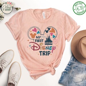 Camiseta "Mi primer viaje a Disney 2026", camiseta de vacaciones en Disneyland imagen 5