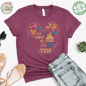 Camiseta "Mi primer viaje a Disney 2026", camiseta de vacaciones en Disneyland imagen 4