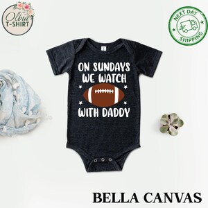 Football with Daddy Baby Onesie, Game Day Outfit