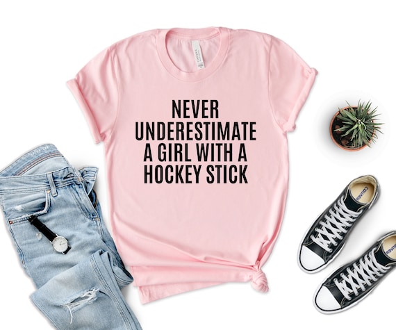 Girl Hockey Player T-Shirt, Hockey Lover Gift