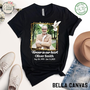 Custom Memorial Photo T-Shirt – In Loving Memory, Personalized Tribute