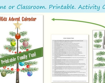 Árbol de Navidad - Calendario de Adviento para niños (producto digital)