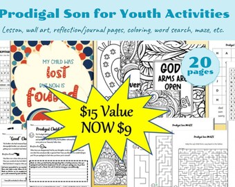 Hijo pródigo - Paquete de actividades juveniles - Producto digital