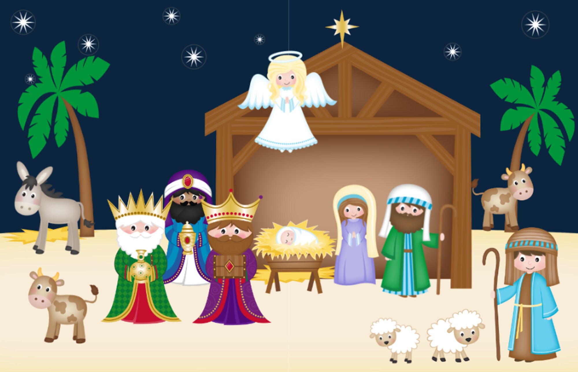 Nativity Advent Calendar - Christmas Countdown for Kids (digital ...