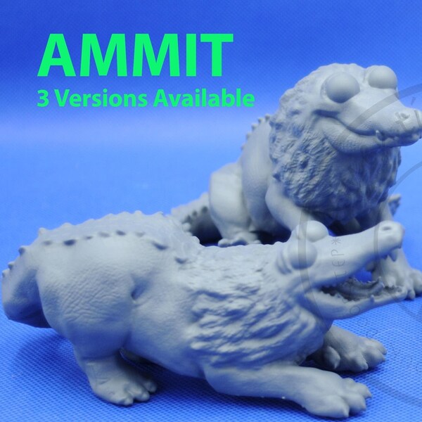 Ammit Hatchling: 3D Printed Monster Figurine