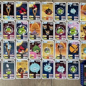 Cartas de Poder Originais, Raras e Vintage Angry Birds Space Rovio 2009-2012, Cartas de Jogo